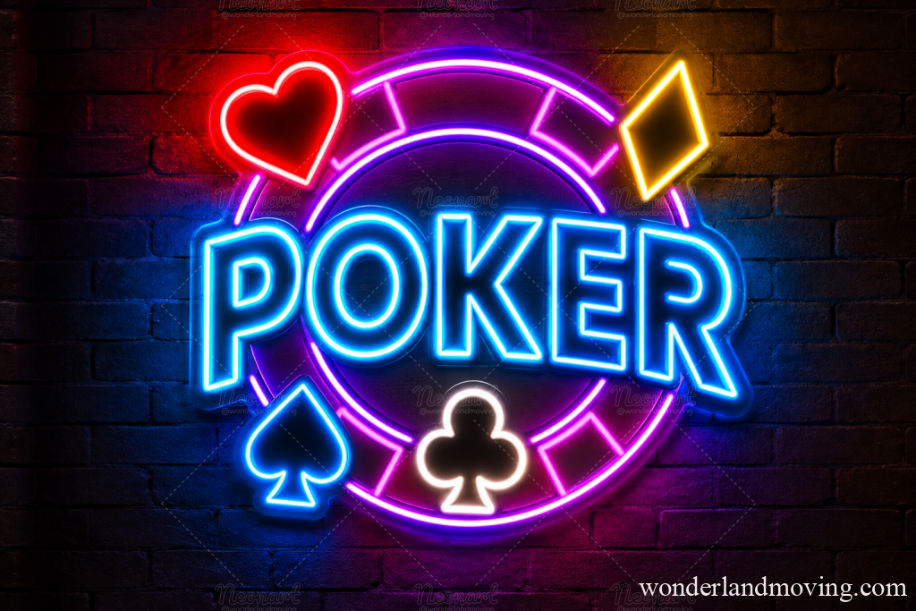 カジノ ポーカーチップ ネオンサイン｜POKER ネオンライト - ネオン看板