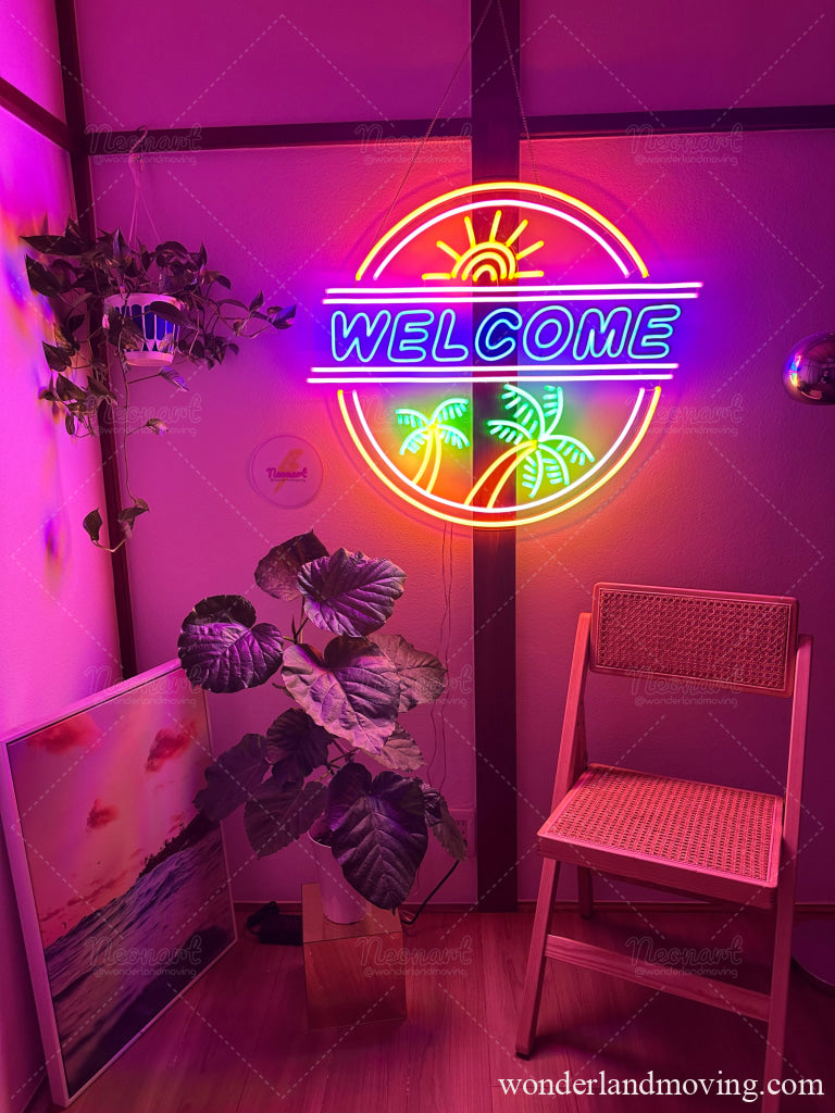 ✦ 南国 WELCOME ネオン看板 - ネオン看板