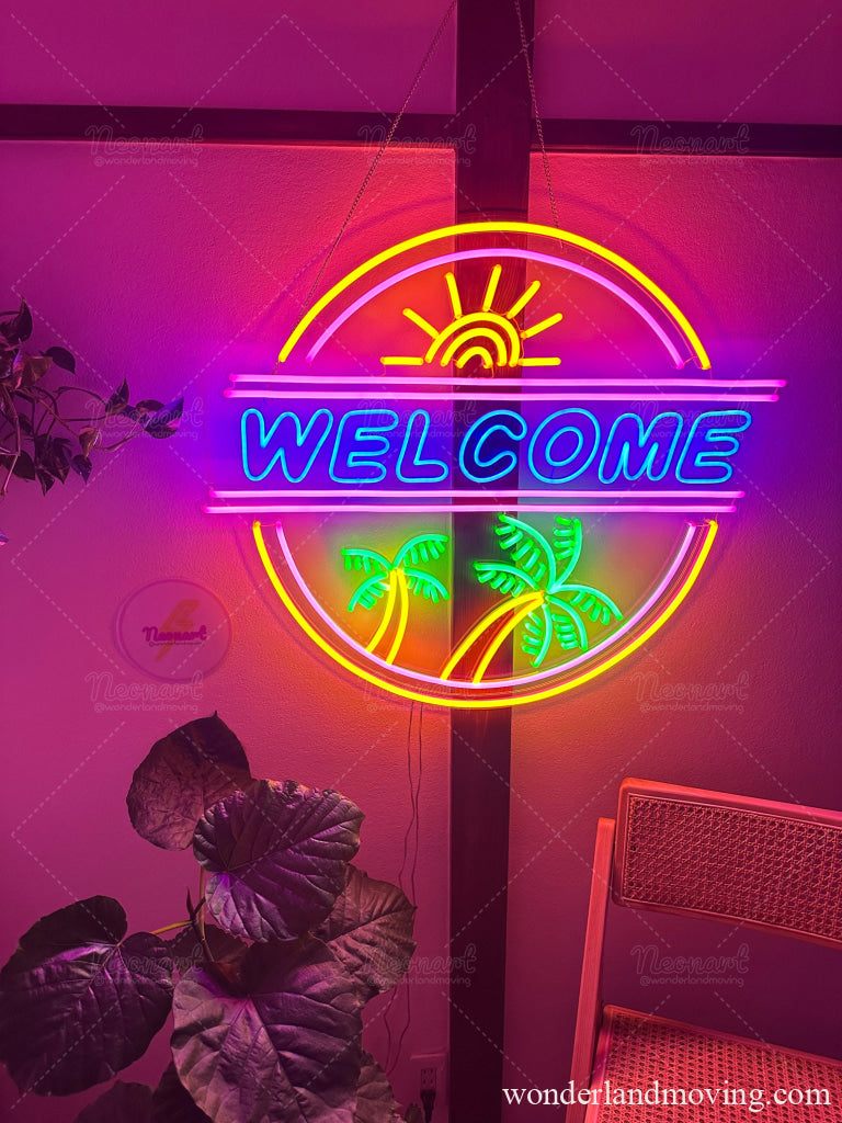 ✦ 南国 WELCOME ネオン看板 - ネオン看板