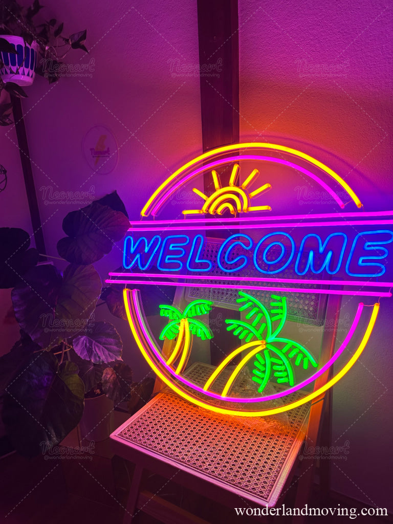 ✦ 南国 WELCOME ネオン看板 - ネオン看板