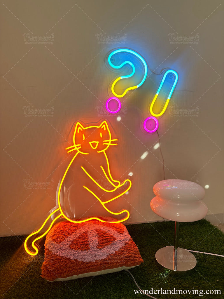 ねこちゃん　ネオン看板 ネオン看板