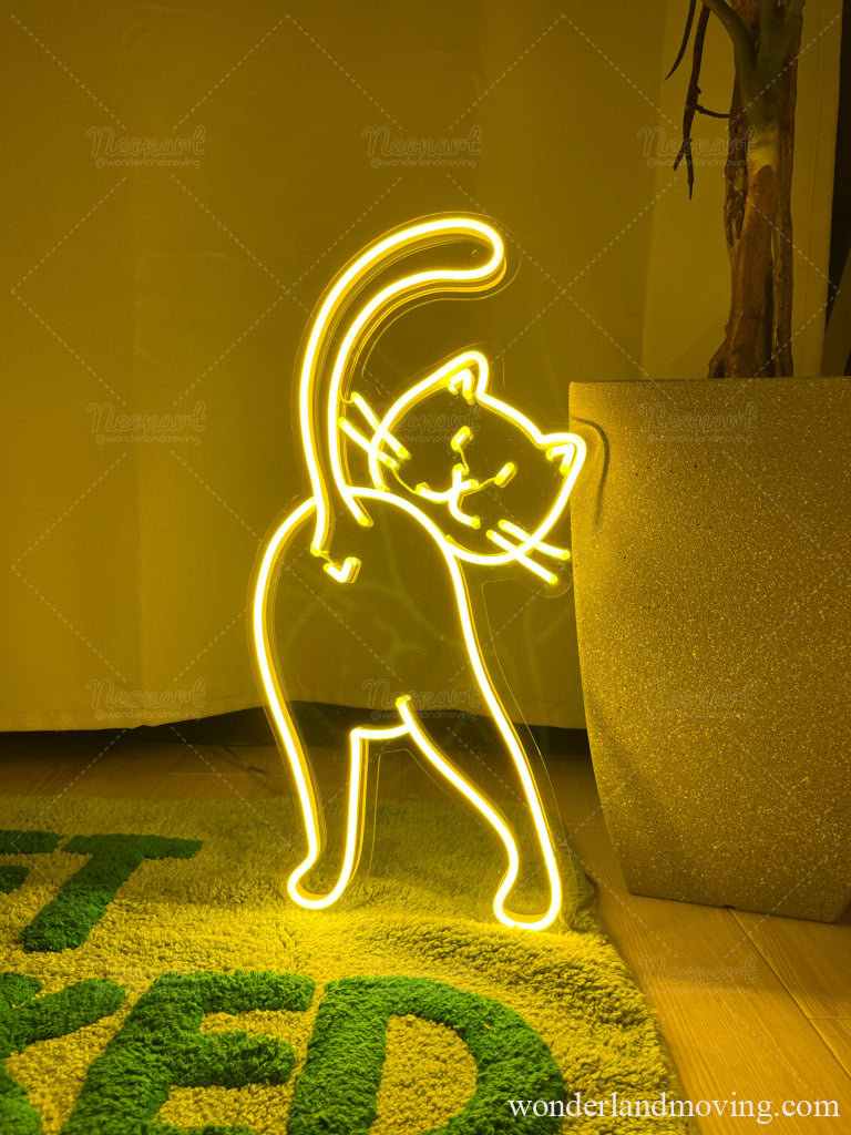 ねこちゃん　ネオン看板 ネオン看板
