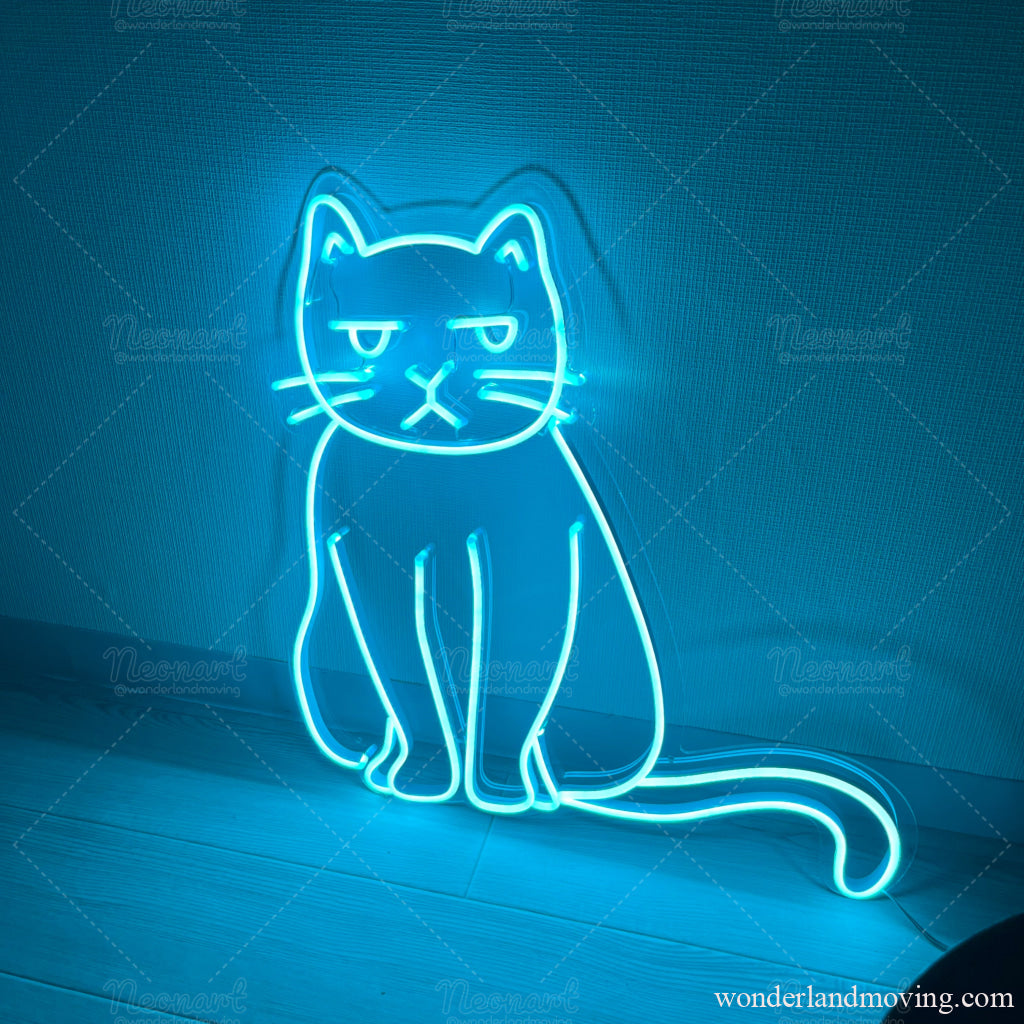 ねこちゃん　ネオン看板 ソラちゃん ネオン看板