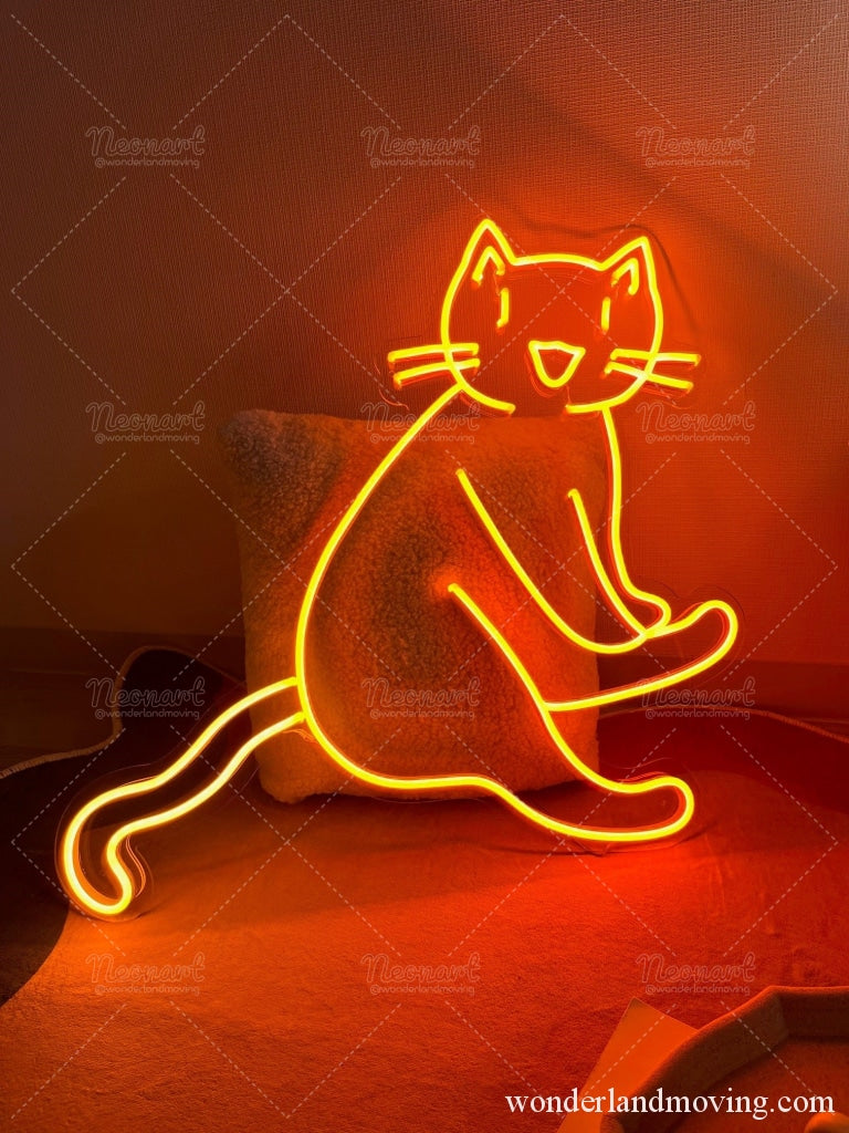 ✦猫ちゃんネオンサイン