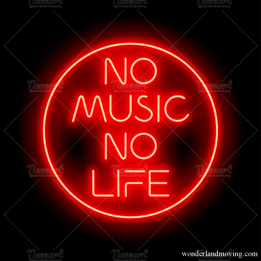 No Music Life Red