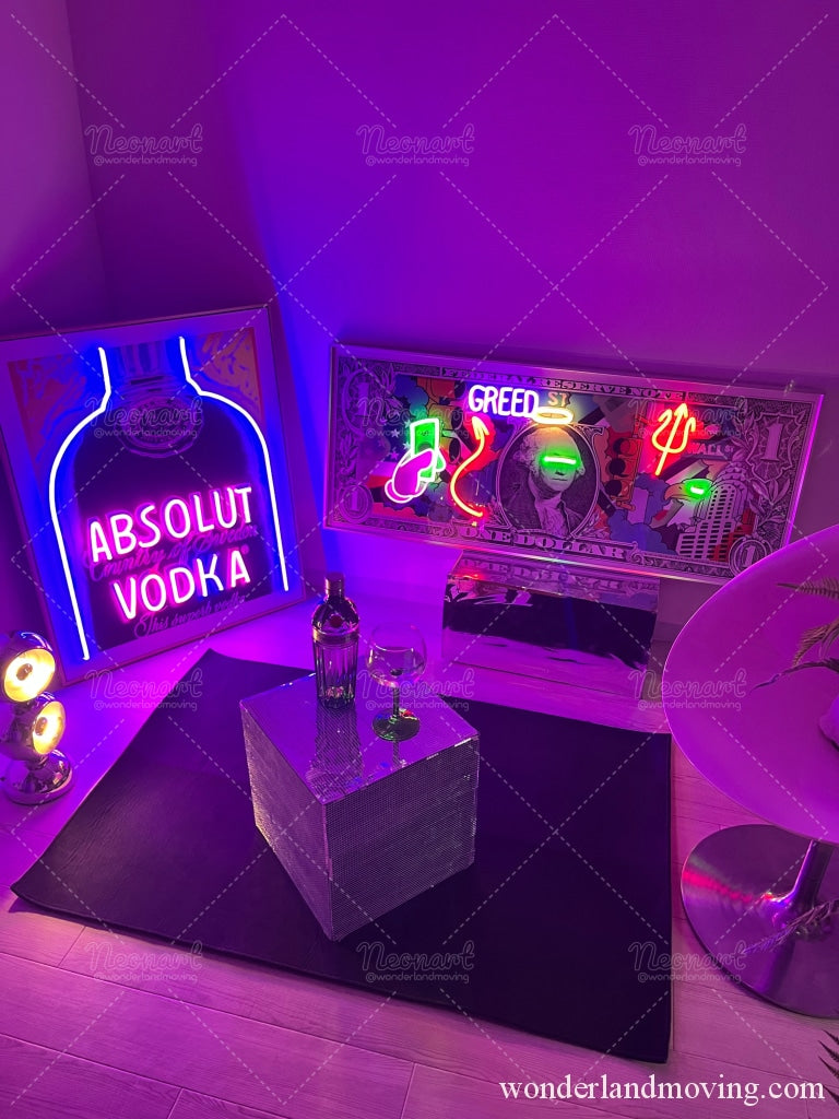 ✦ ラウンジやBAR 額付ネオンアート