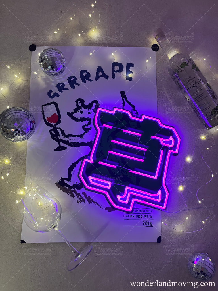 Sale 草生える ネオン看板