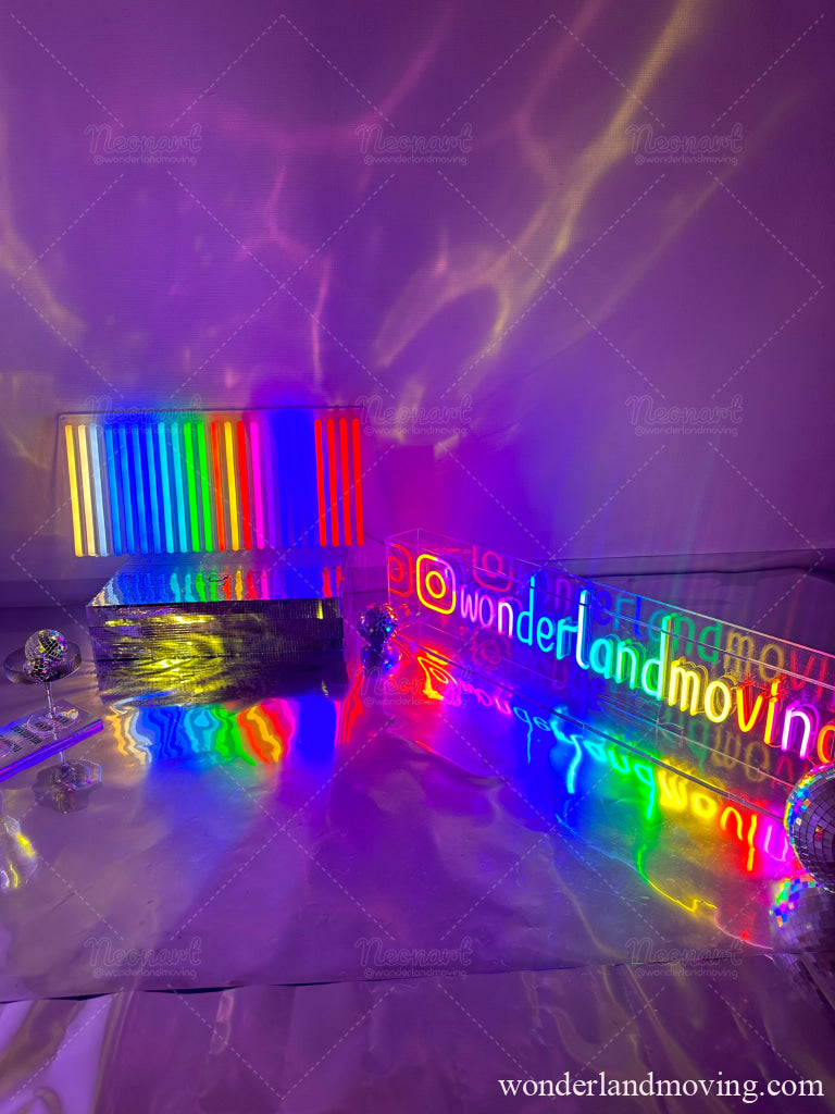 Sale 虹色ネオンライト ネオン看板