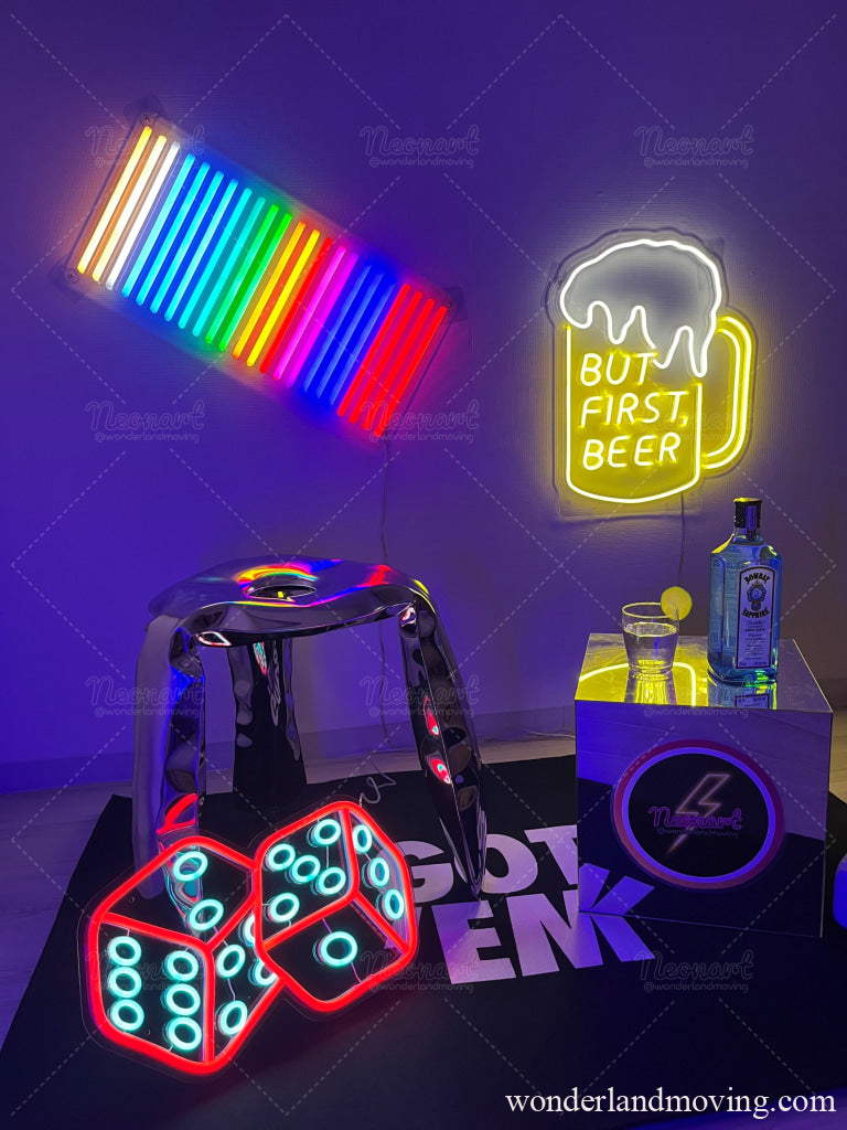 Sale 虹色ネオンライト ネオン看板