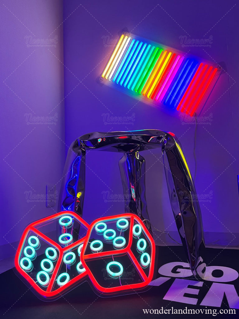 Sale 虹色ネオンライト ネオン看板