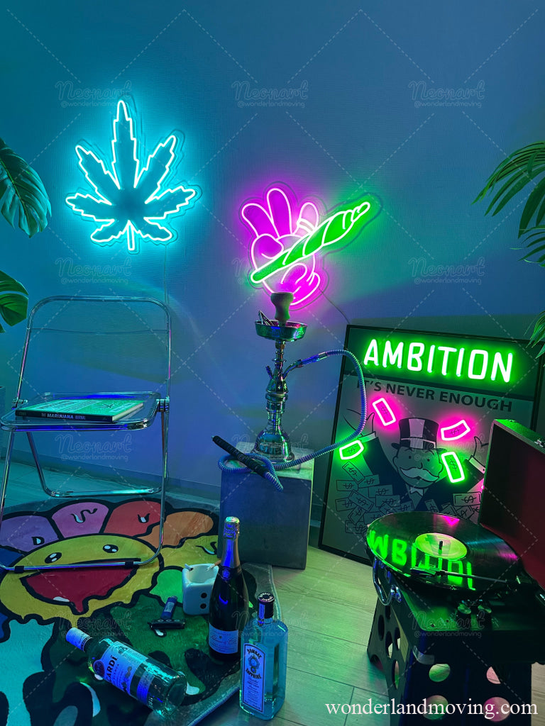 Sale 葉っぱ Cbd ネオン看板