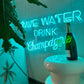 ’save water drink champagne’ シャンパンネオン看板 - ネオン看板