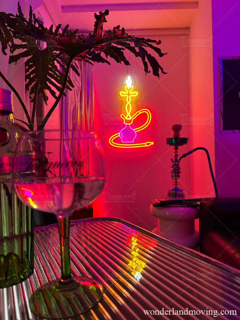 Shisha・水タバコ・シーシャネオン看板