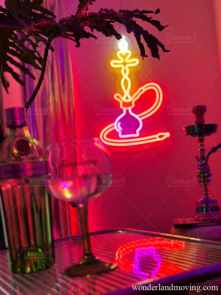Shisha・水タバコ・シーシャネオン看板