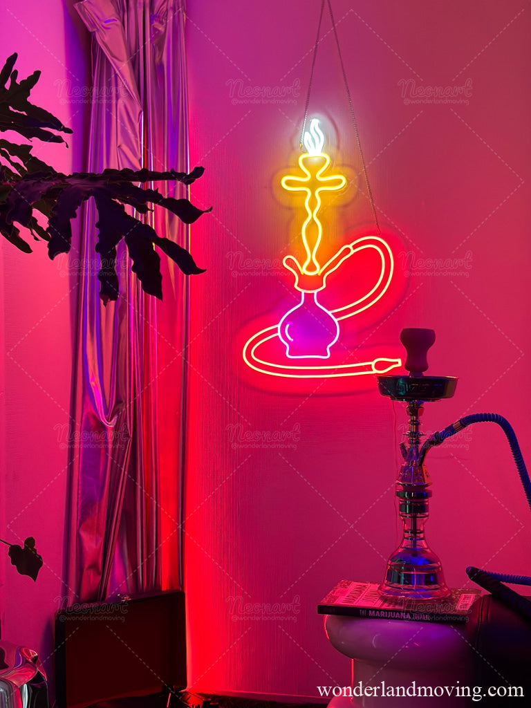 Shisha・水タバコ・シーシャネオン看板 - RED