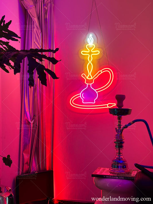 Shisha・水タバコ・シーシャネオン看板 - RED