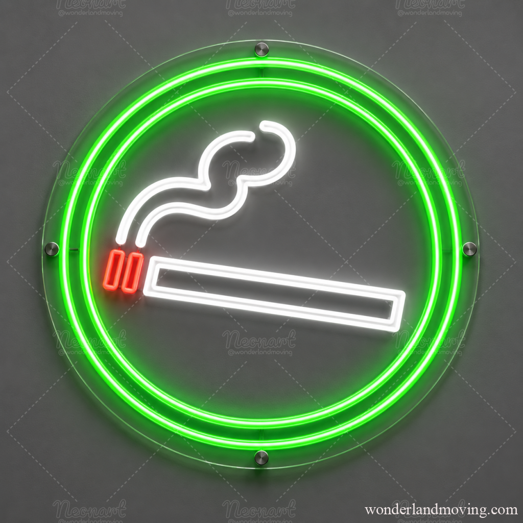 SMOKING AREA 喫煙所 ネオンサイン - ネオン看板