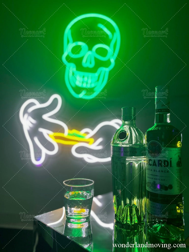 ✦スカル ドクロ ネオン看板