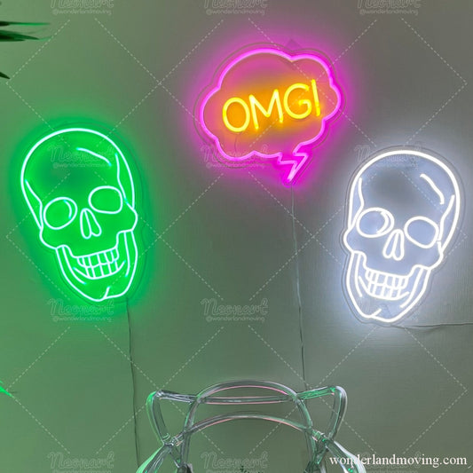 ✦スカル ドクロ ネオン看板