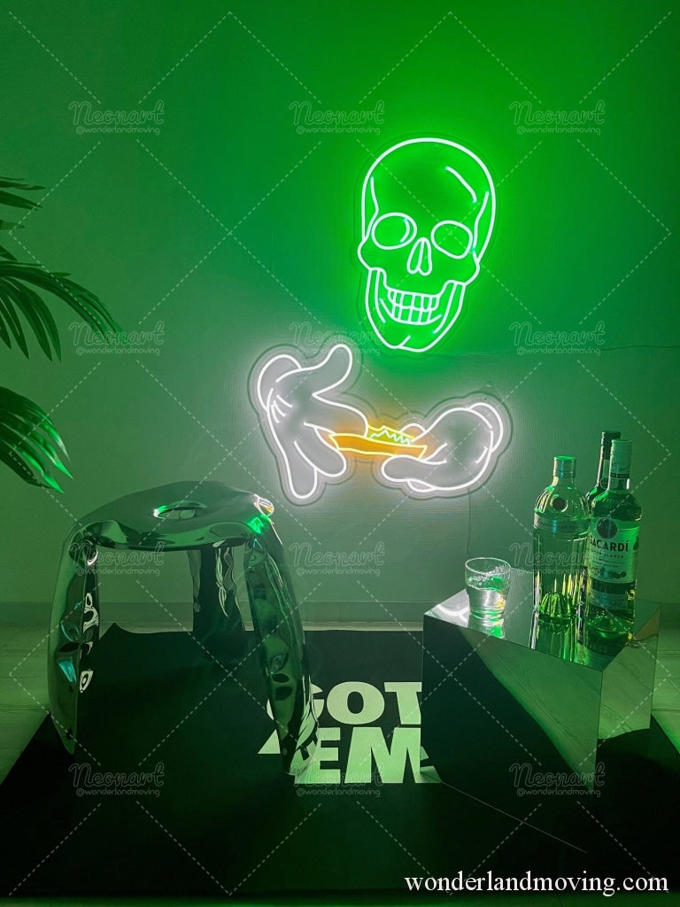 ✦スカル ドクロ ネオン看板