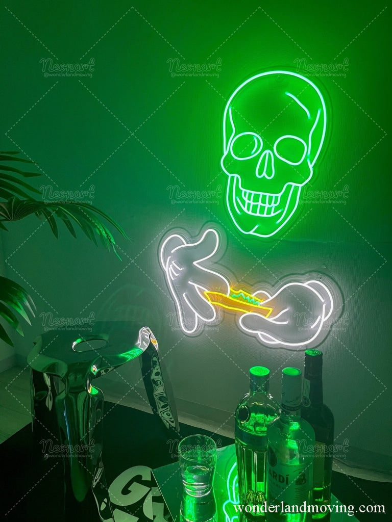 ✦スカル ドクロ ネオン看板