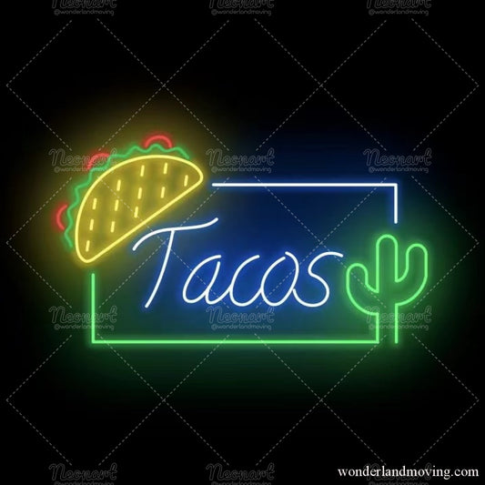 Tacos タコスネオンライト