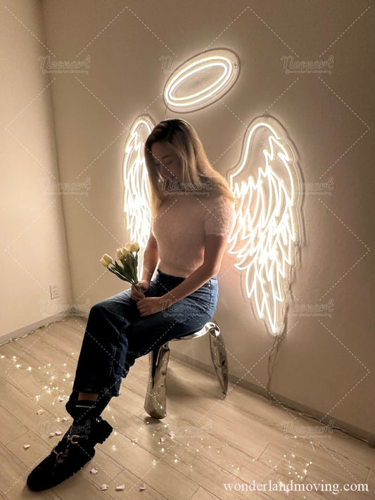 天使の羽　ネオン看板