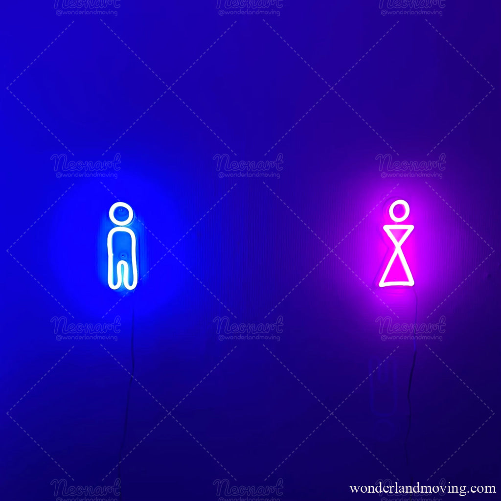 トイレマーク　ネオンライト