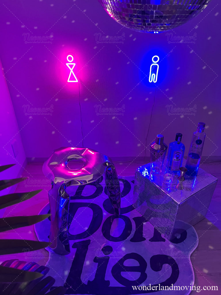 トイレマーク　ネオンライト