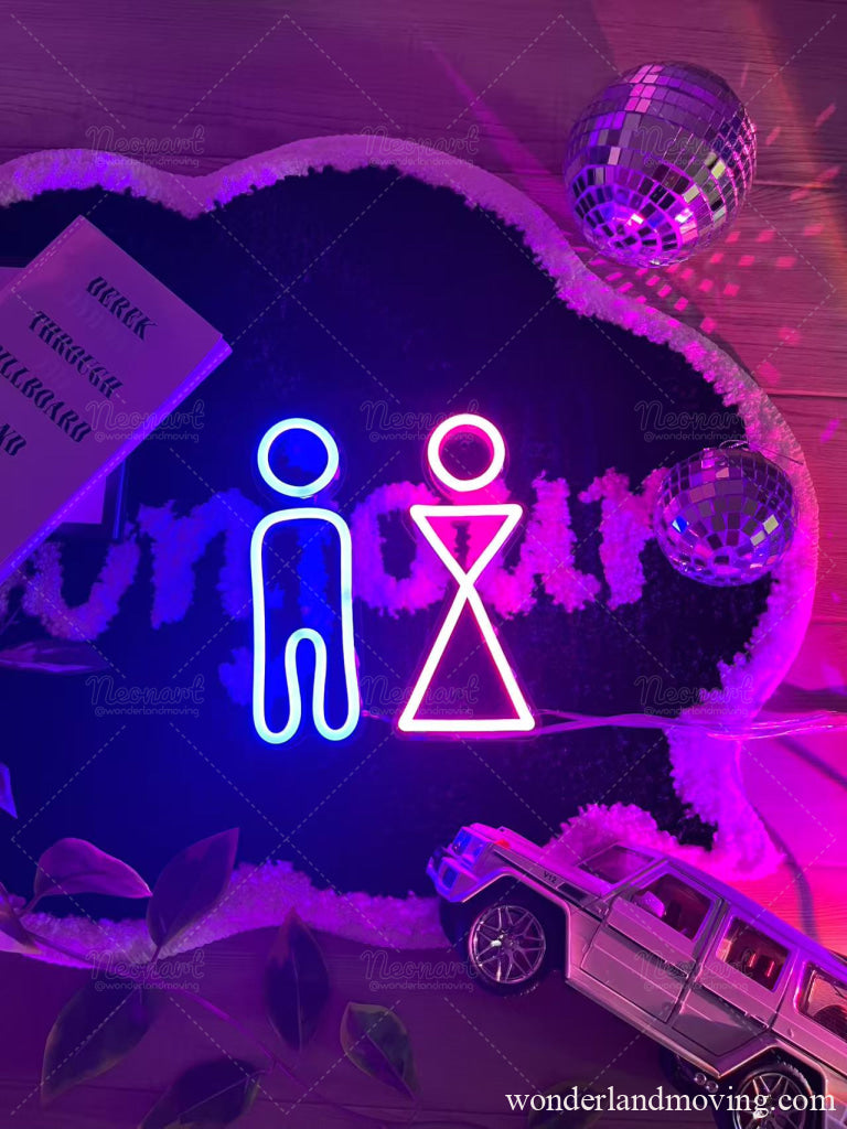 トイレマーク　ネオンライト