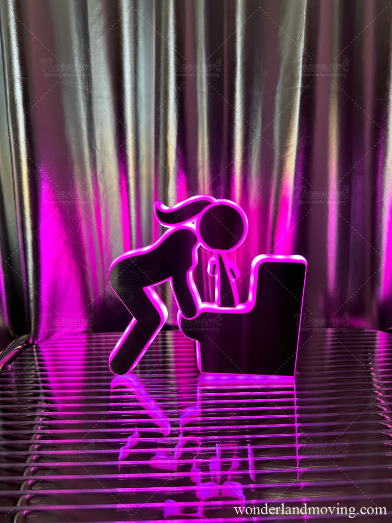 トイレサインマーク　立体発光看板 ネオン看板
