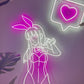 アニメ風Bunny girl　バニーちゃんネオン看板